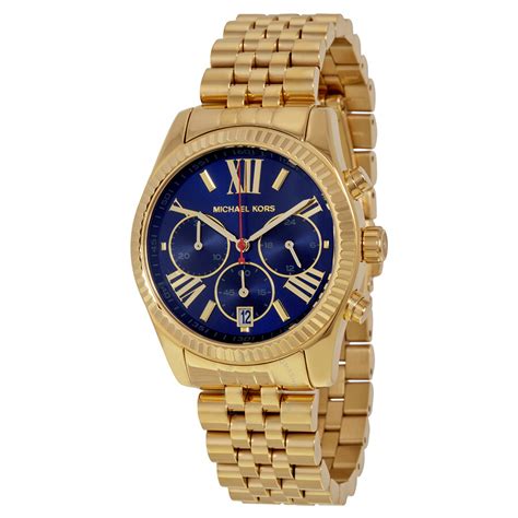 michael kors mini lexington blue dial watch|Michael Kors Watches Women's Lexington Quartz Watch with .